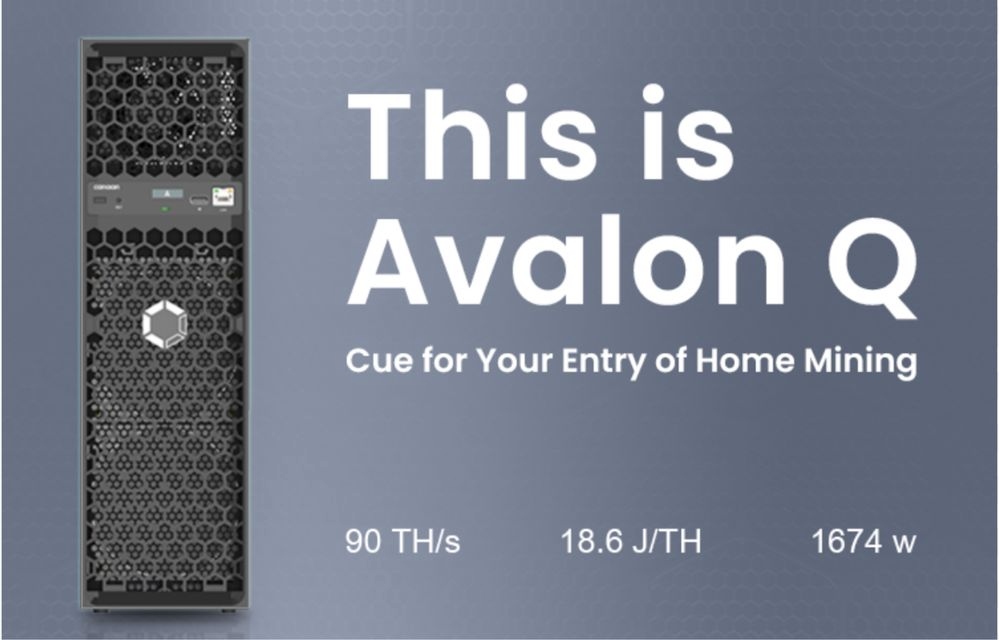 ماینر آوالون Q90 - خرید و قیمت | Canaan Avalon Q90 1 خانگی بیت کوین