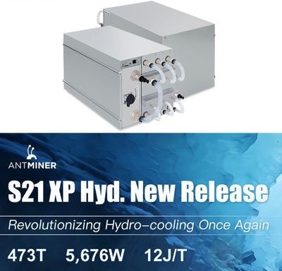 ماینر S21XP Hyd 473T - خرید و قیمت | Bitmain Antminer S21XP Hyd 473T 1 دستگاه ماینر هیدرو Bitmain AntminerS21XP Hyd 473T